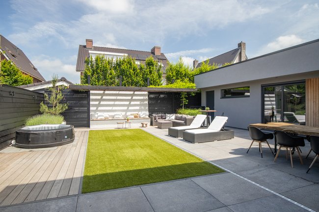 Nieuwbouw complete tuin aanleg