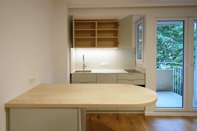 Küche  1 Zimmer Apartment