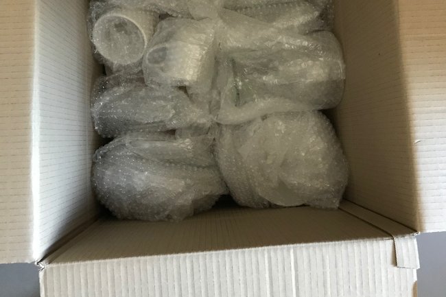 Safe glass packing