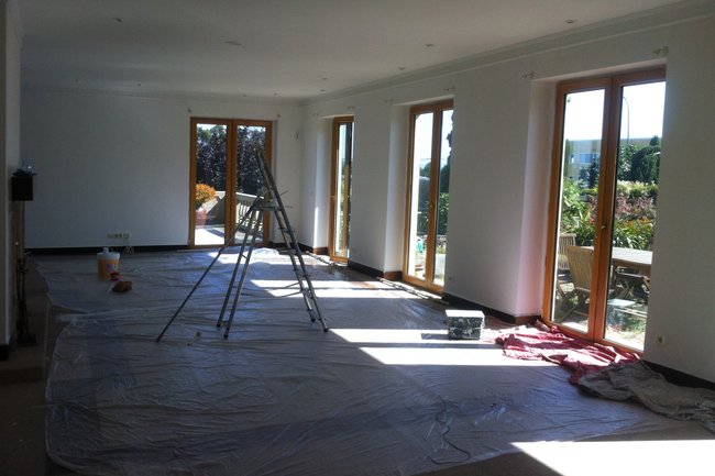 Pintura de chalet en la Zapateira