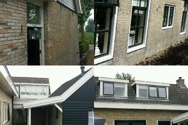 buiten schilderwerk woning in Rie