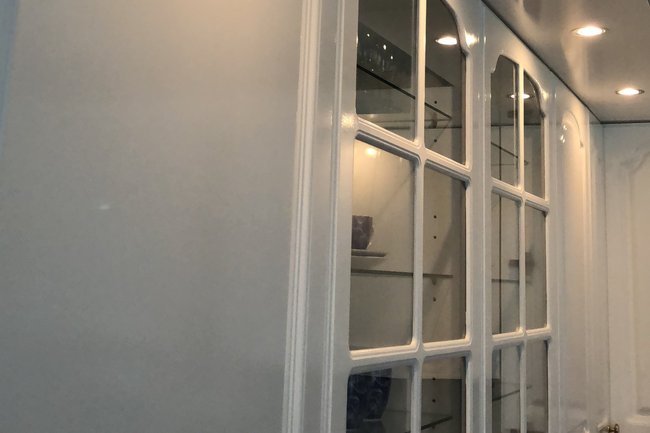 Bestaande keuken hoogglans wit geschilderd
