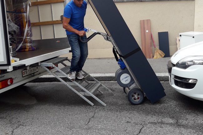 The Stair climber takes care of the heavy loads