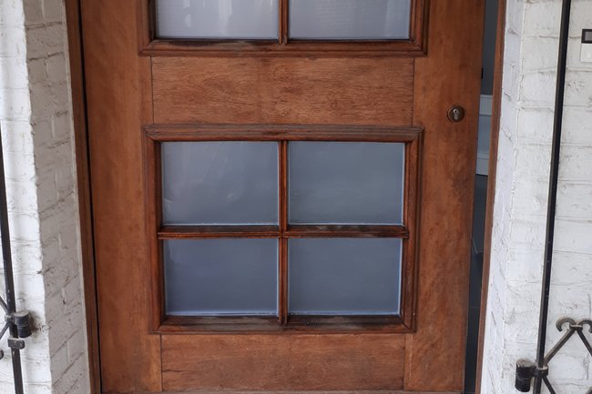 vervangen van enkel glas naar dubbel glas in houten deur