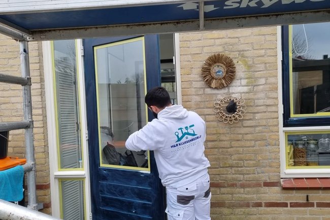 Vakman aan het werk