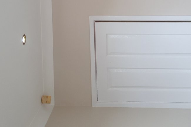 After stain blocking and applying final finish.