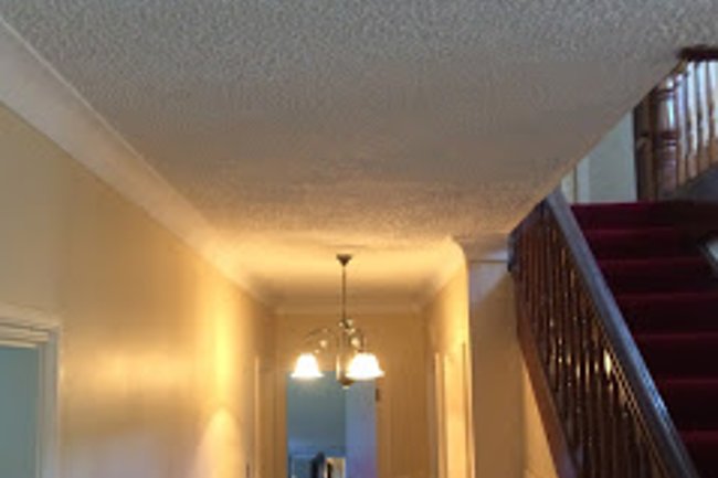 Heavy Stippled Ceiling Before