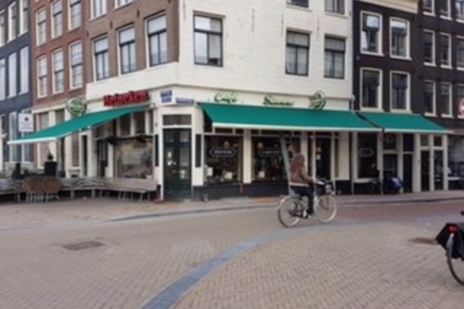 Horeca zonwering Cafe Stevens, Amsterdam