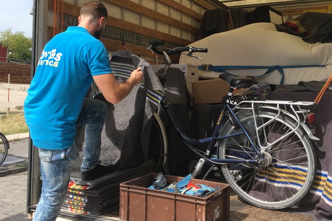 Verhuizing van een studentenwoning.