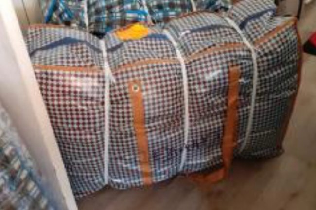 Safety Removal Bags strapped for Quality transportation.