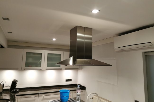 plaatsing keuken + woonkamer