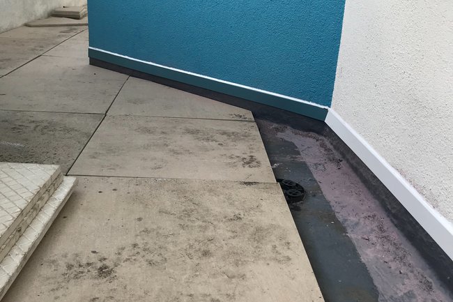 Liquid plastics On a pent house balcony in Ayr