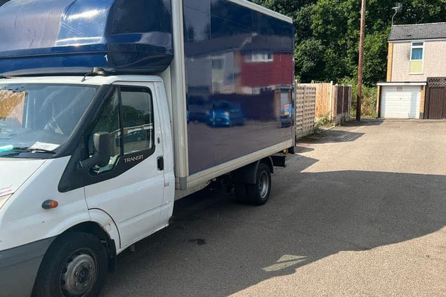 Our Big Blue Luton Truck