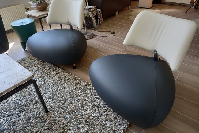 Leolux Pallone leder herstoffering