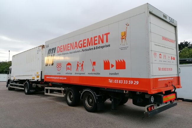 Camion remorque 100m3 à votre disposition