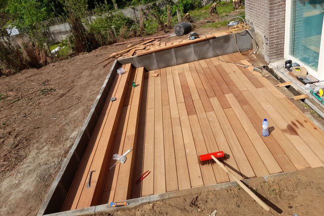 Terrasse en bois exotique 18/5/2021 Hoeilaart
