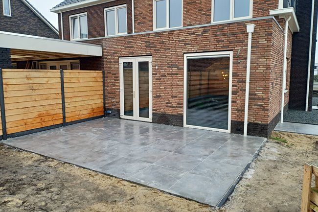 Aanleg terras ( straatwerk)