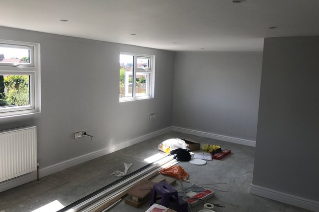 Loft conversion painting