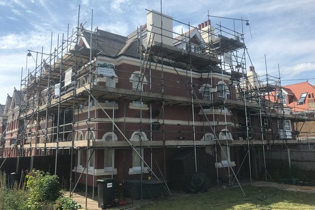 Outside job underway
