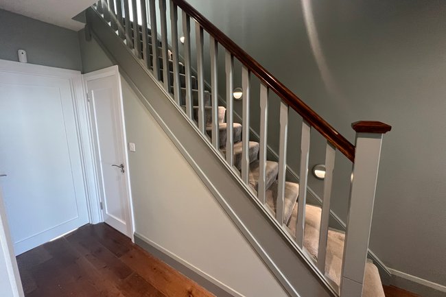 Banister painted