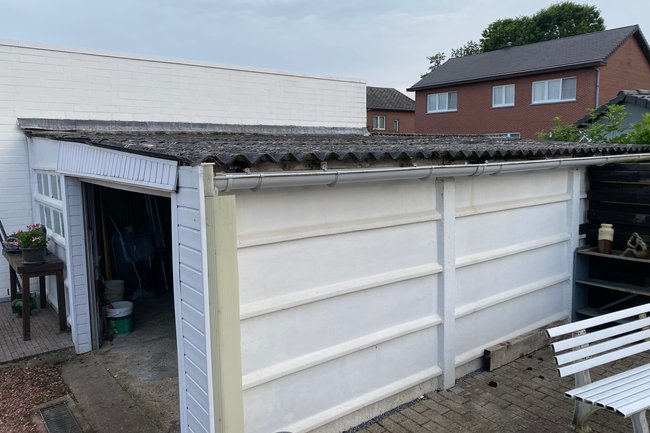 Klant H. met oude asbest dakbedekking