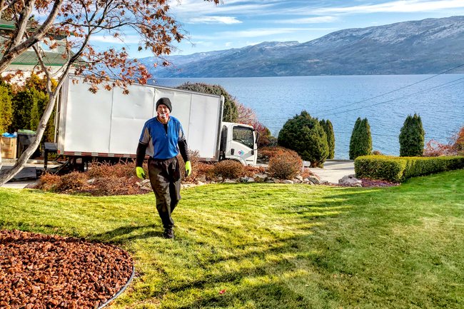 beautiful day for a relocation.. 'beach ave penticton'
