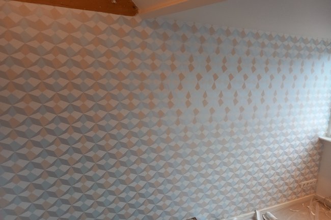 muur behangen