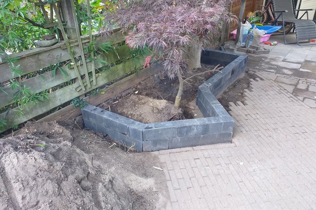 2e plantenbak gebouwd in Presikhaaf