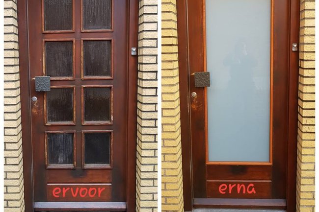 Matt gelaagd isolatieglas.
(veiligheidsglas.)