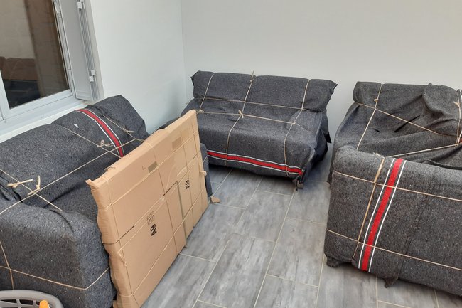 Préparation Expert protection couverture avec ficelle