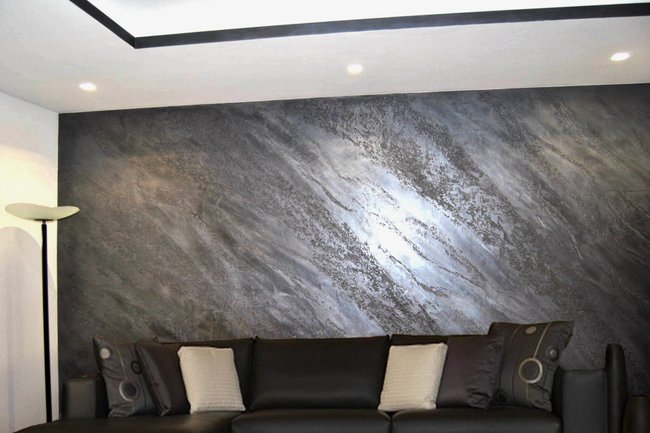 Veletta cartongesso decorazioni pietra spaccata