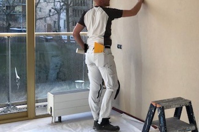 Appartement Groningen, behangwerk