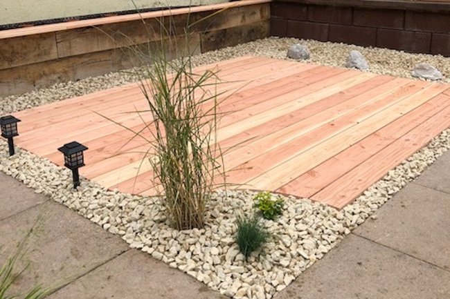 Restauration d'une terrasse ombragée