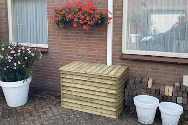 Houten airco ombouw voor airco's die in het zicht staan!