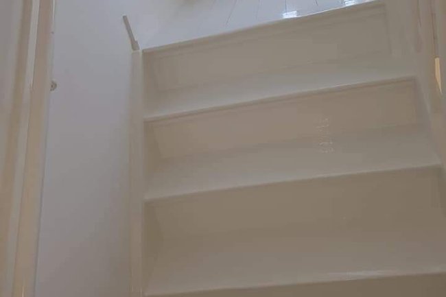 trap renovatie. 1 lange dag. kosten 600,-