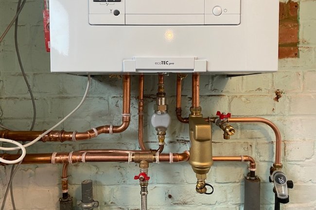renovatie van ketel met vuilfilter /vulset/overdrukventiel