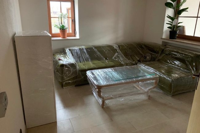 Die Umzugsgüter werden foliert um Schäden zu vermeiden!