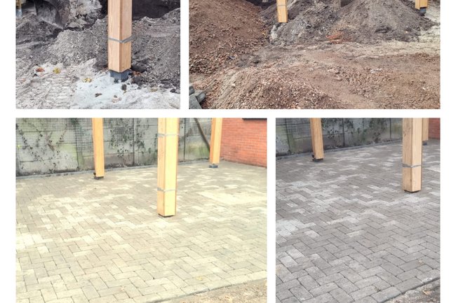 Herstraten parkeerplaatsen