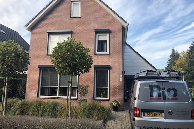 Complete woning in de rolluiken in Roosendaal