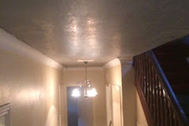 Heavy Stippled Ceiling After