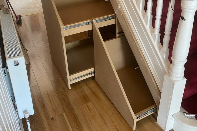 Under stairs storage