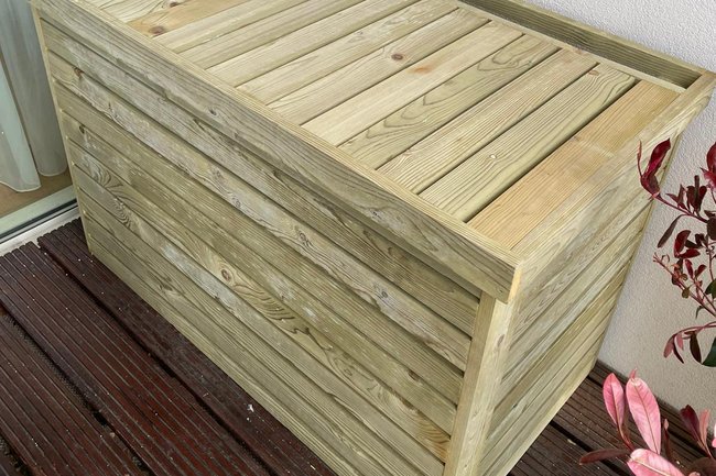 Houten airco omkasting