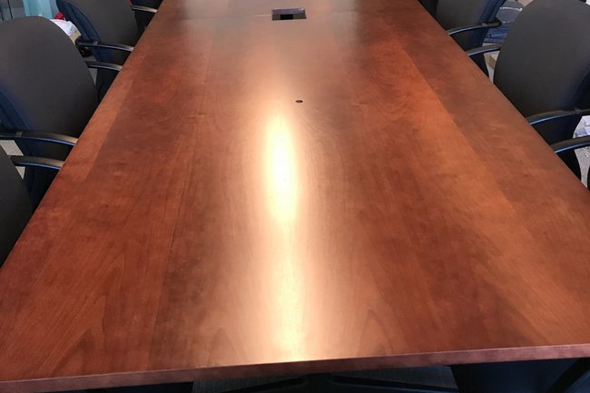 Conference desk with chairs for 12 in Athens, Greece
