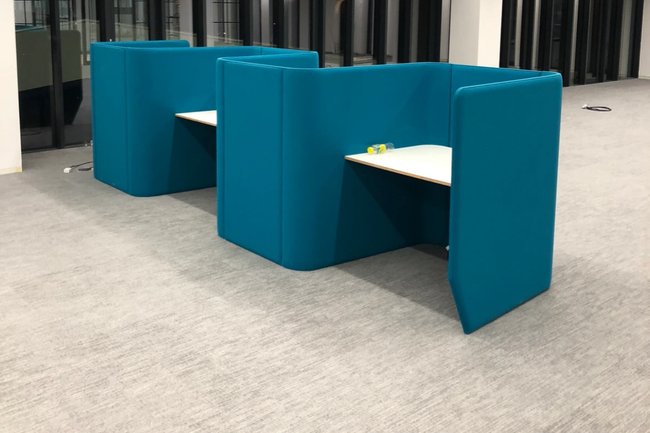 Installed office furniture for client in Budapest, Hungary