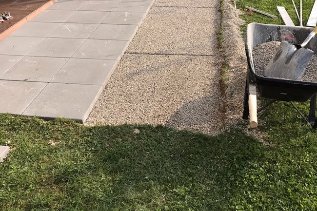 Création d'une terrasse ( Gland, VD )