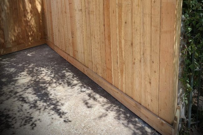 Palissade en bois sur mesure
