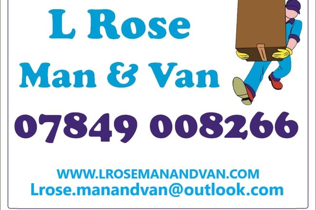 L Rose Man and van-1