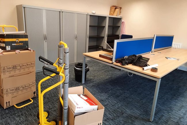 D&G Removals full office move in Holywood.