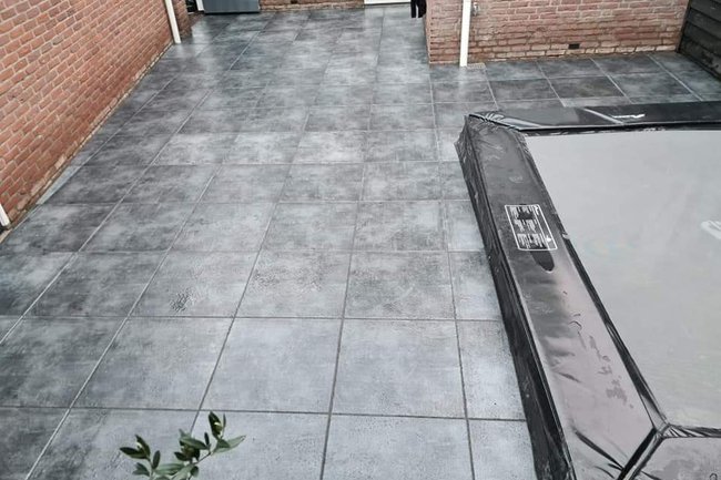 Bestrating achtertuin