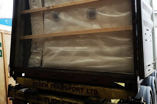 Mattresses are almost certainly the last loaded item